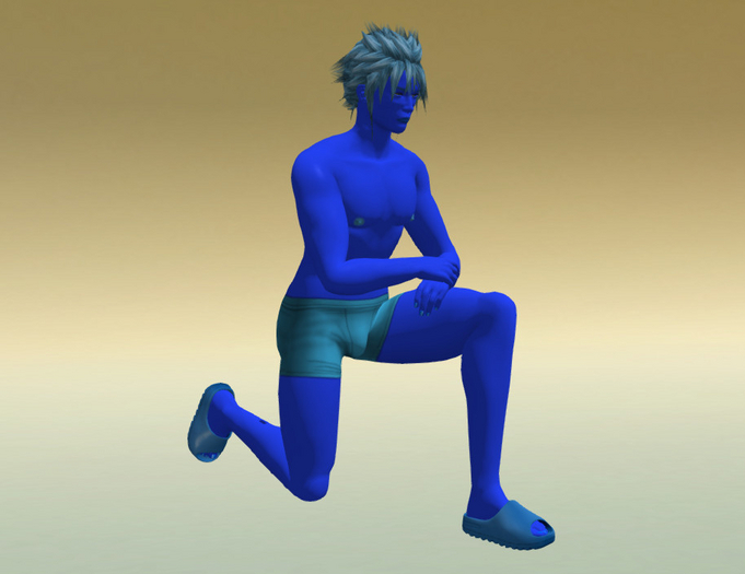 [Px] Dom Kneel Pose P4