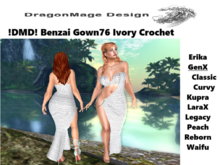 !DMD! Benzai Gown76 Ivory Crochet