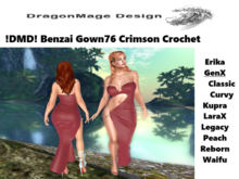 !DMD! Benzai Gown76 Crimson Crochet