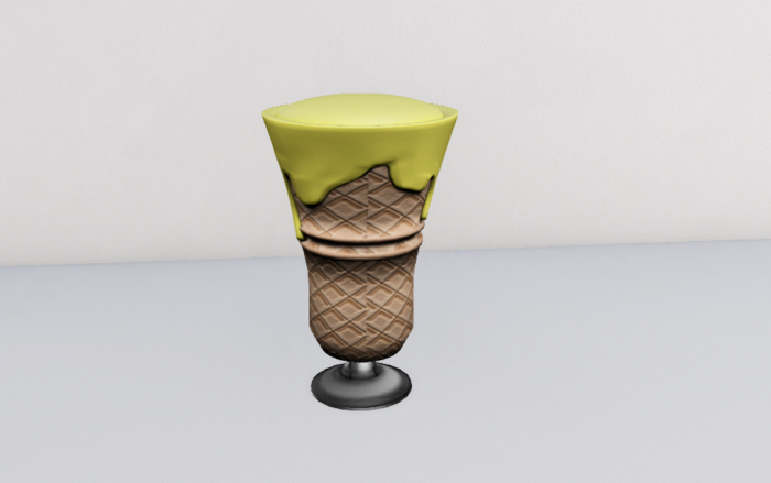 08-[Since1975] IceCream Stool-Lemon