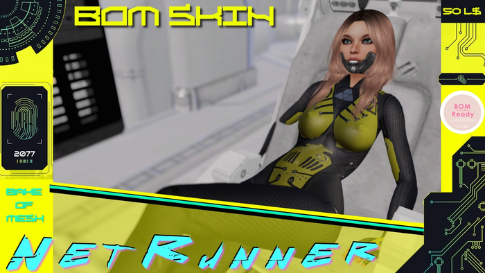 [MSLS] BOM Skin Cyberpunk Netrunner - Color Yellow