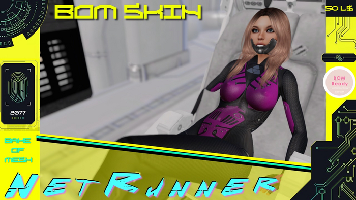 [MSLS] BOM Skin Cyberpunk Netrunner - Color Pink