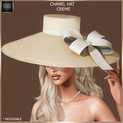 SAS - Chanel Creme Hat  