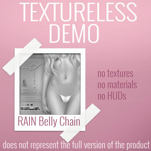 TEXTURELESS DEMO *AvaWay* RAIN Belly Chain