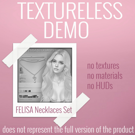 TEXTURELESS DEMO *AvaWay* FELISA Necklaces Set