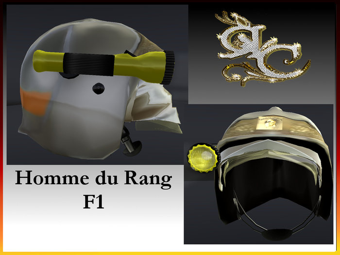 Casque& visiere F1 Homme du Rang