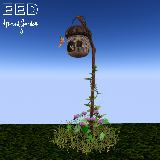 EED's RATTAN BIRDHOUSE w FAIRIES resizer c