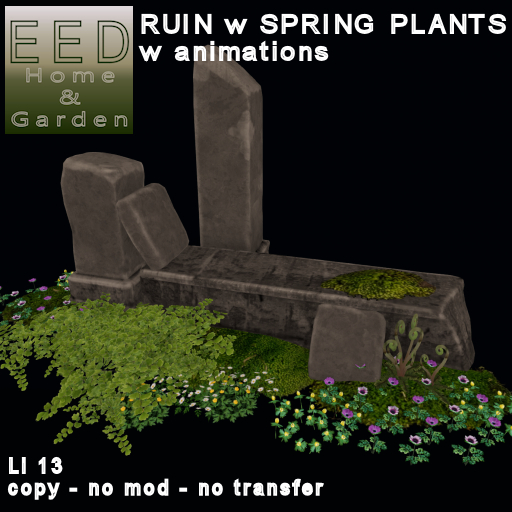 EED's RUIN w SPRING PLANTS c