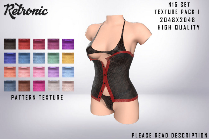 [RETRONIC] N15 Set Full Perm Texture Pack 1 - 2048)