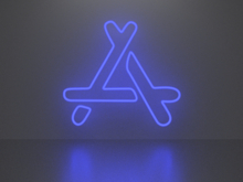 App store neon sign Full Permission