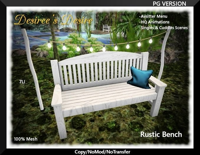 ::::Desiree's Desire:::: Rustic Bench (PG)