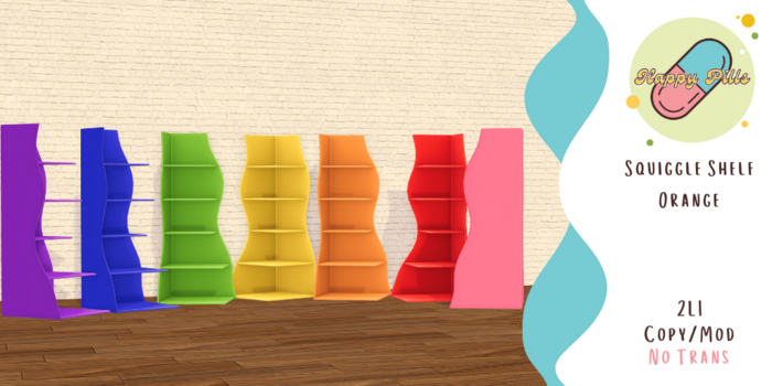 {HP} Squiggle Shelf - Orange