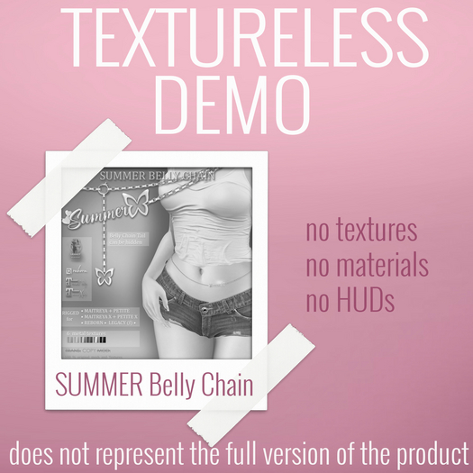 TEXTURELESS DEMO *AvaWay* SUMMER Belly Chain
