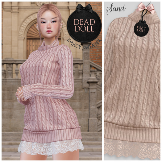DEAD DOLL - Darcy Sweater - Sand