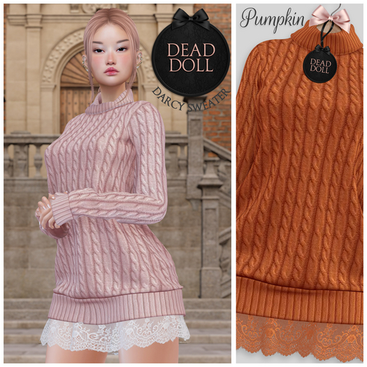 DEAD DOLL - Darcy Sweater - Pumpkin