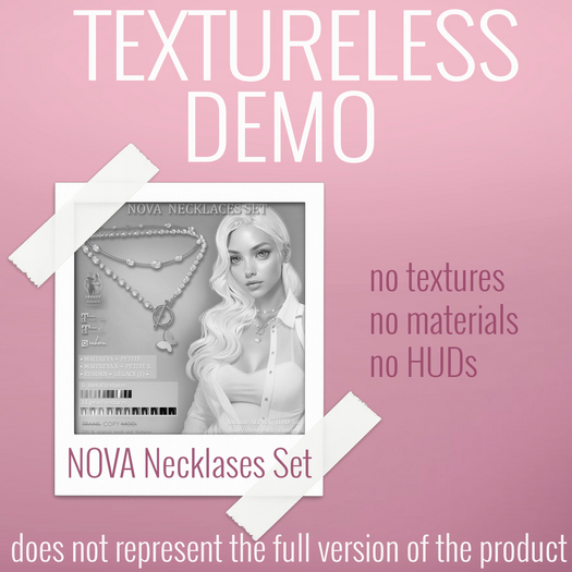 TEXTURELESS DEMO *AvaWay* NOVA Necklases Set