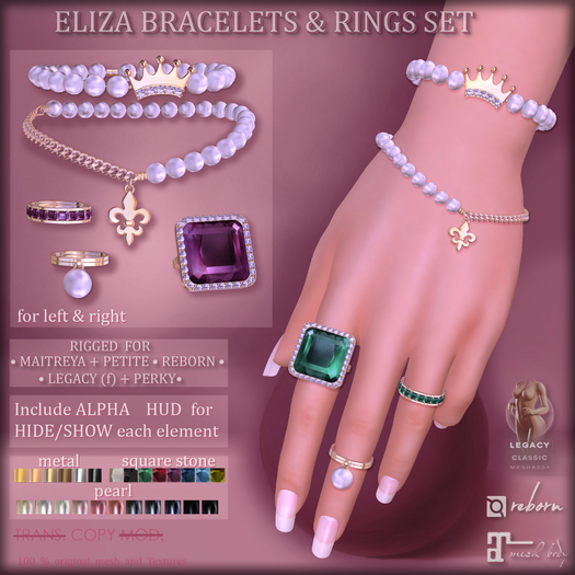 *AvaWay* ELIZA Bracelets & Rings Set