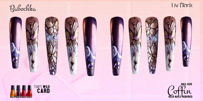 Nail HUD - Coffin -  Babochka