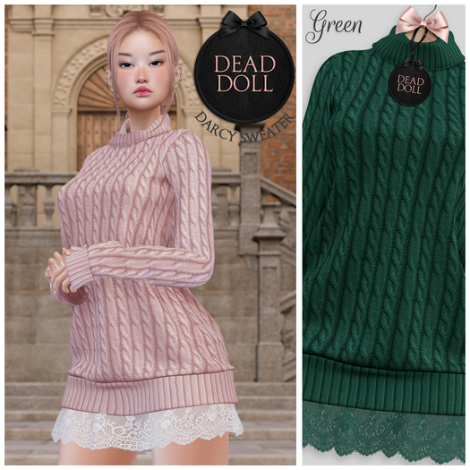 DEAD DOLL - Darcy Sweater - Green