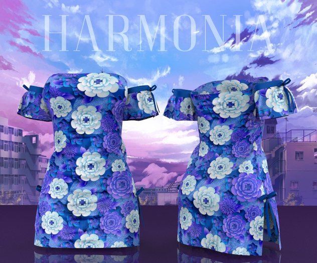 Blue Bloom Anime Ribbon Dress Legacy