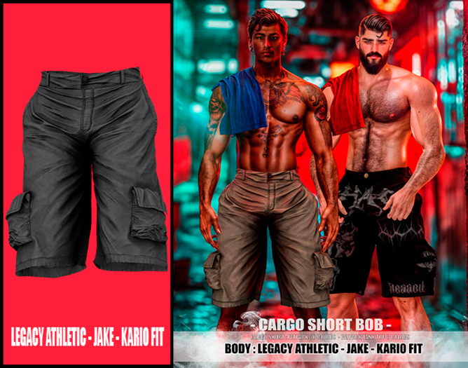 MAZA // CARGO SHORT BOB // GREY