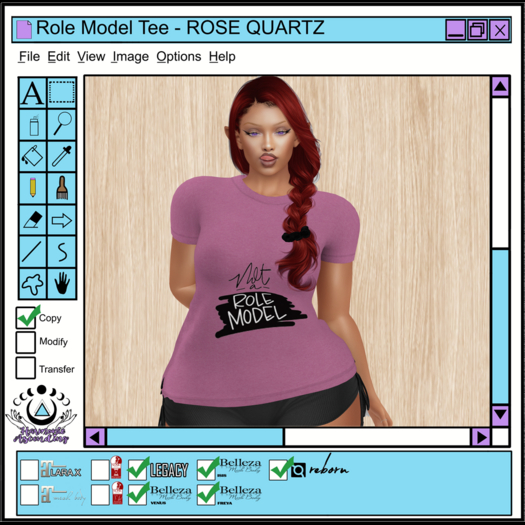 [HA]  ROLE MODEL Tee - ROSE QUARTZ -