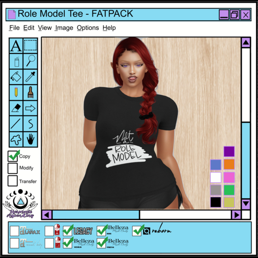 [HA]  ROLE MODEL Tee -  FATPACK - 