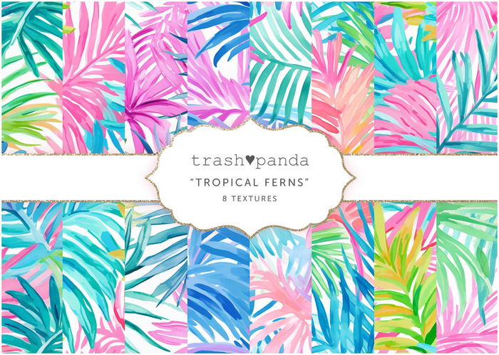 Trash Panda - Tropical Ferns