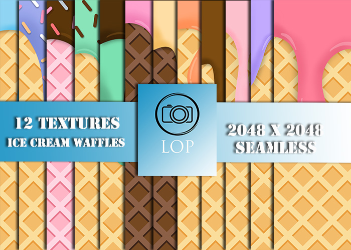 TEXTURE ICE CREAM WAFFLE (ADD)