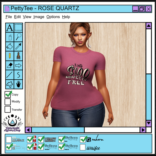 [HA] Petty Tee - ROSE QUARTZ - 