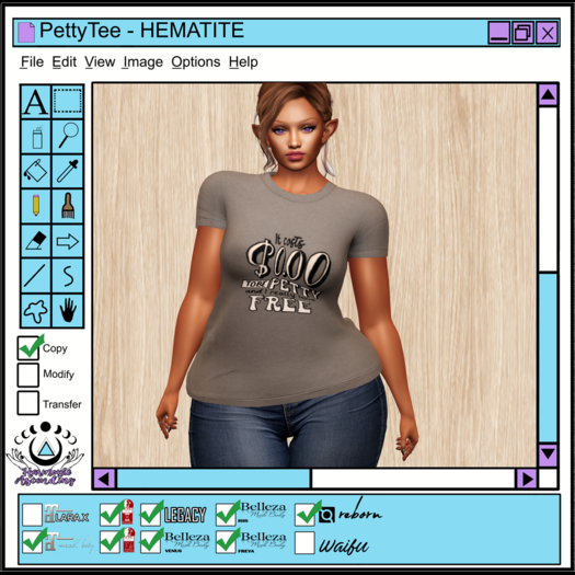 [HA]  Petty  Tee - HEMATITE -