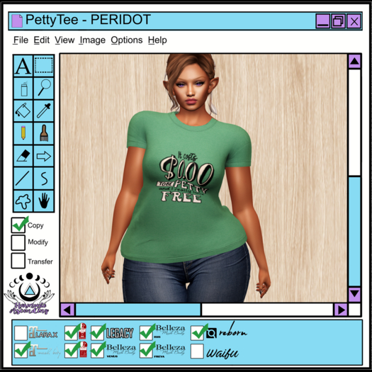 [HA]  Petty  Tee - PERIDOT -