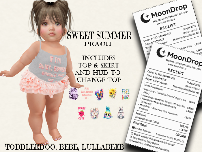 ~MoonDrop~Sweet Summer Peach