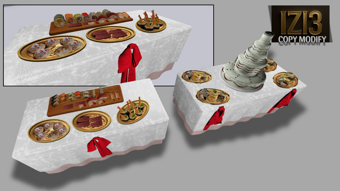 Banquet Wedding with Cake - Mesh (Copy & Modify)