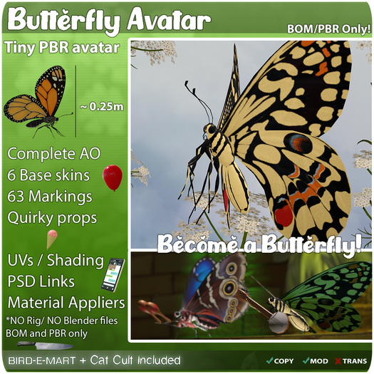[BRDMRT+CCI.] Butterfly Avatar