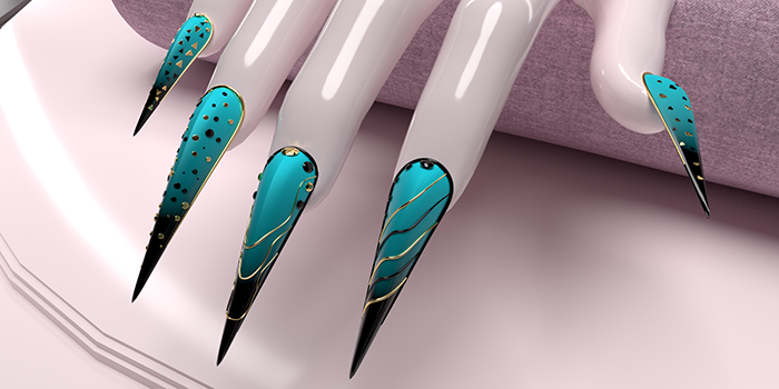 -Vixen- Mina Nails Cyan eBody