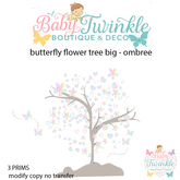 ZLD butterfly flower tree big - ombree