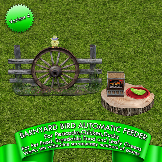 Second Life Marketplace - *TenderCare* Barnyard Birds Feeder Variant 4 ...