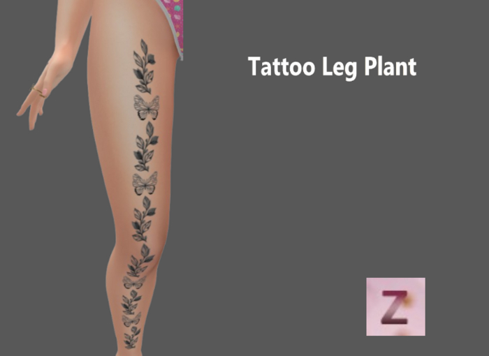 Tattoo Leg Plant