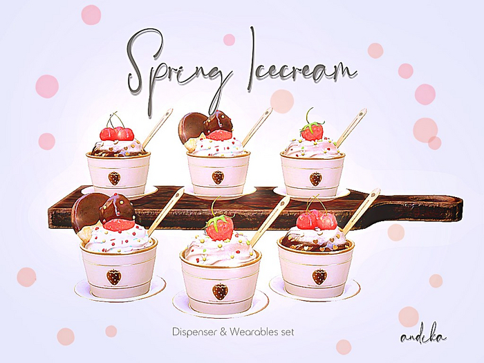 ADD/andika {spring icecream} Dispenser&wearables Set