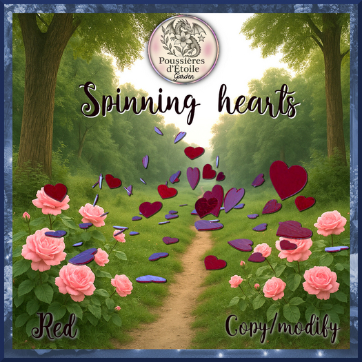 **Spinning hearts**red