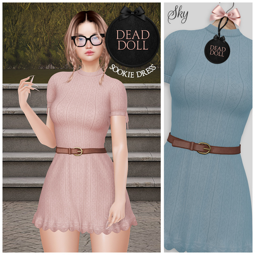 DEAD DOLL - Sookie Dress - Sky