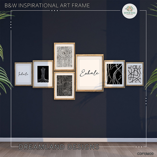 DD B&W Inspirational Art Frame