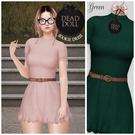 DEAD DOLL - Sookie Dress - Green