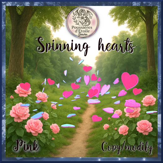 **Spinning hearts**pink