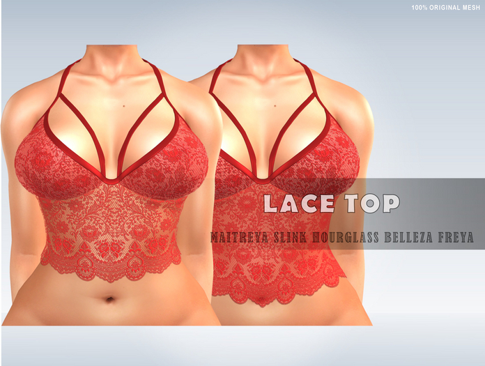 iS Lace Top RED