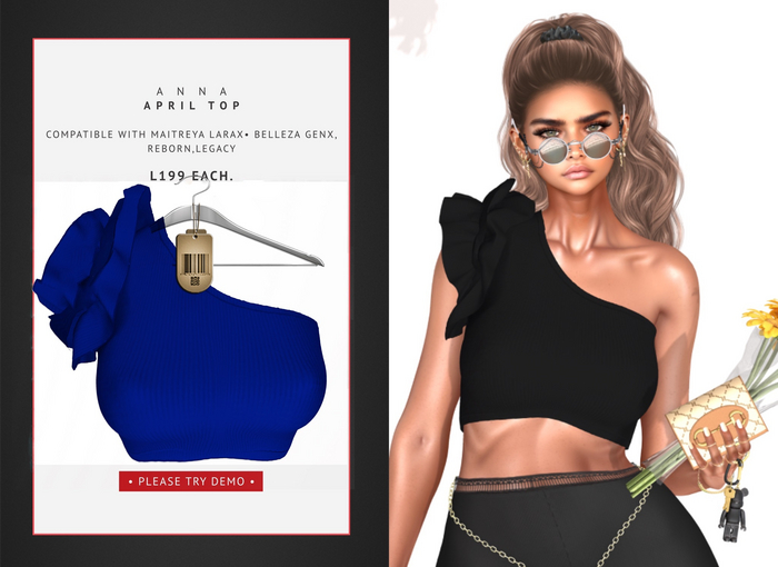 ANNA[April Top] Royal Blue