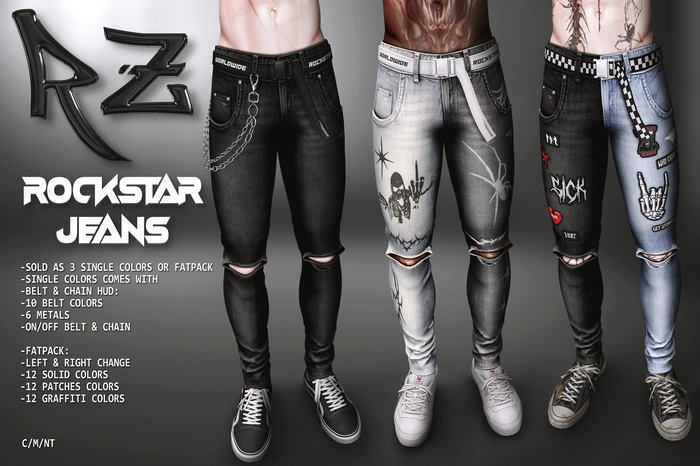 RZ. Rockstar Jeans FATPACK