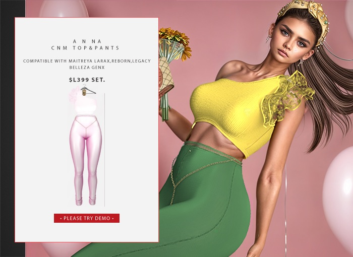 ANNA[CNM Top&Pants]Pink