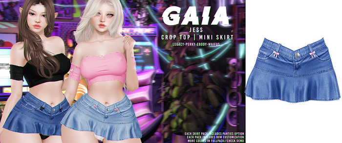 Gaia - jess mini skirt - navy